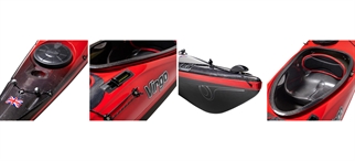 PHseakayak composite Virgo ultralight luger og cockpit